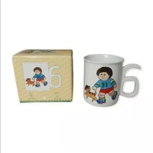 Vintage Cabbage Patch Kids Growing Up Mug Series Roller Skating Boy Age 6 Japan 